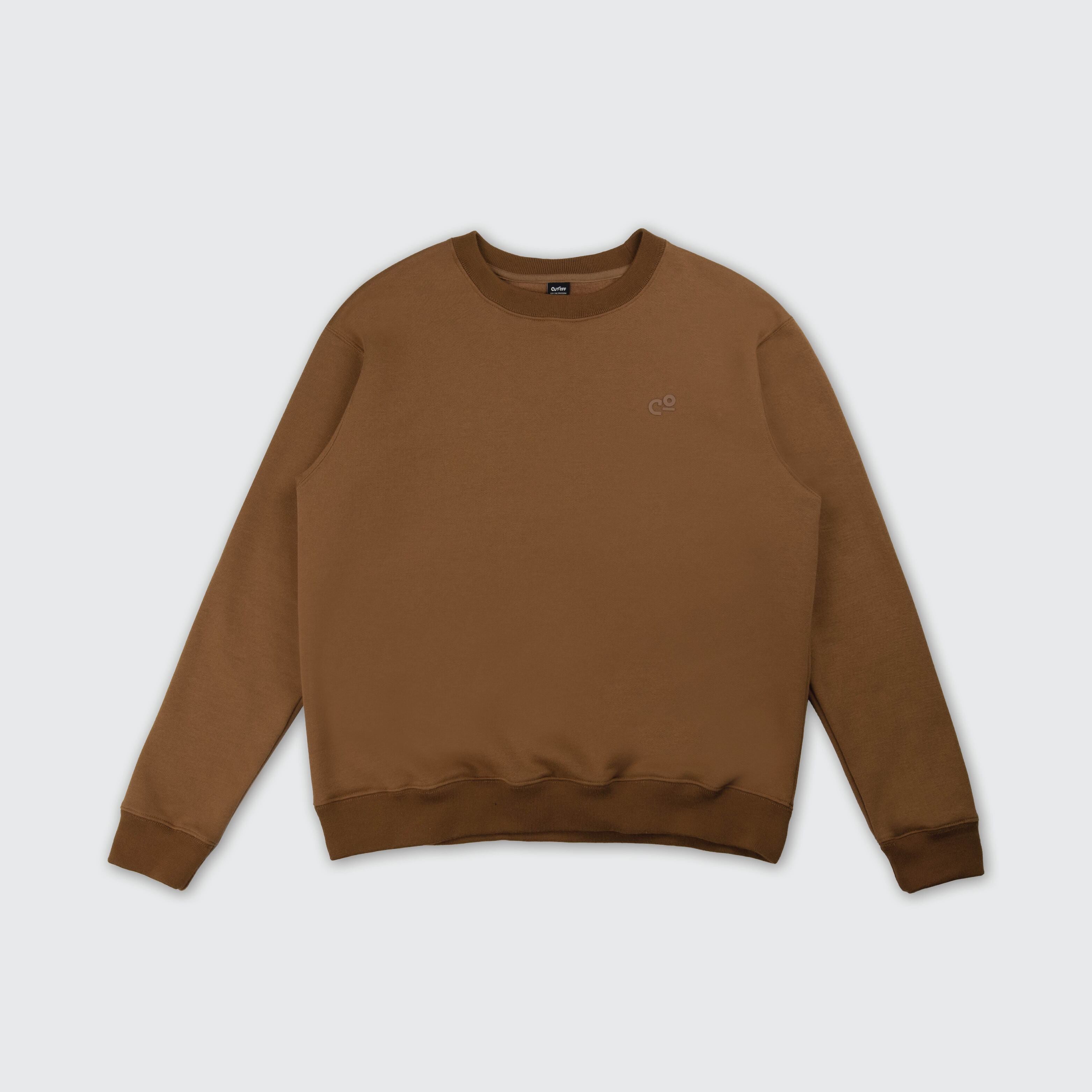 CUTOFF Brixton Crewneck Basic Sweatshirt Sweater Pria Polos Lengan Panjang