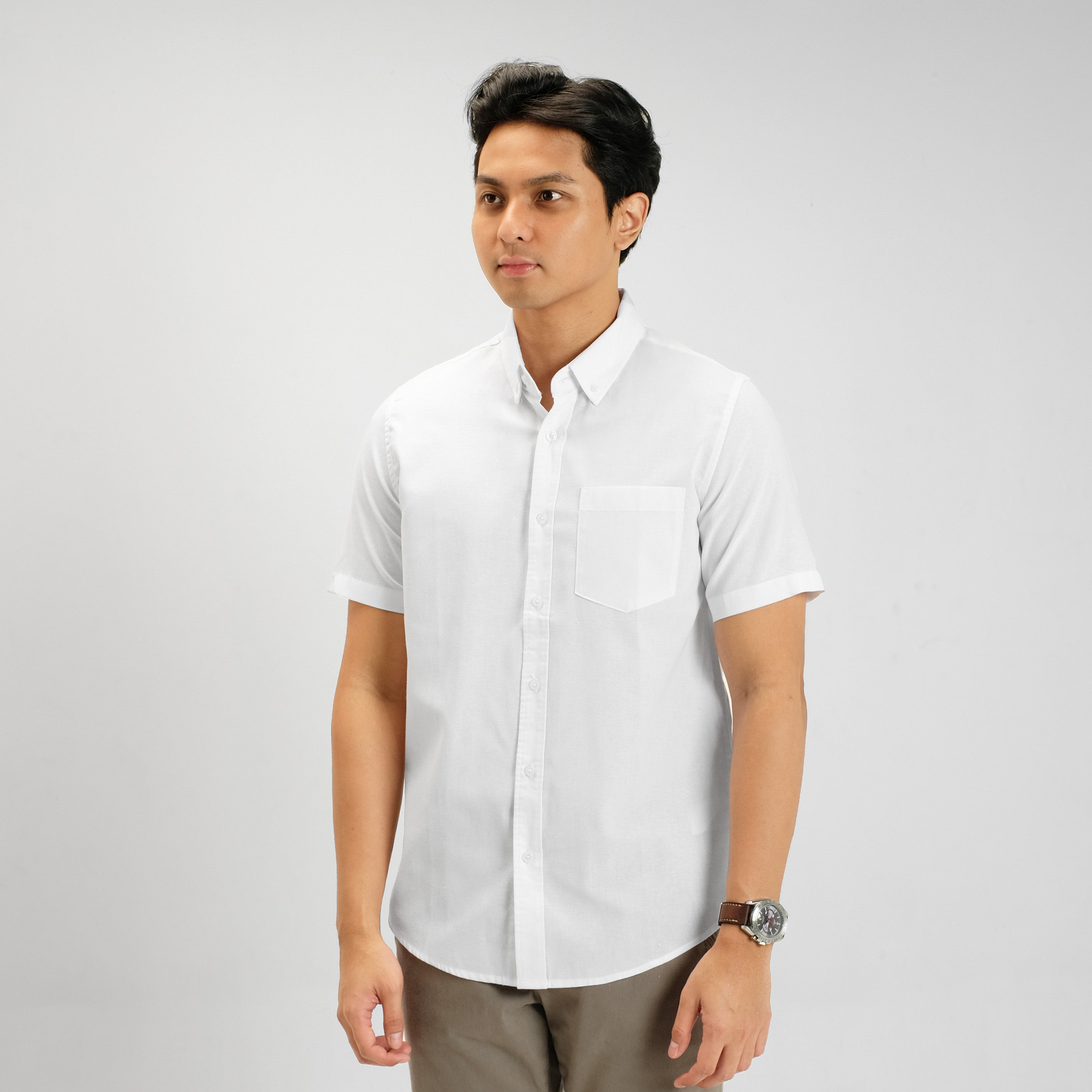 Clark Basic Oxford Shirt Short Sleeve