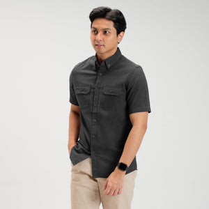 Denzel Workshirt Kemeja Kerja Lengan Pendek