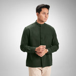 CUTOFF Ghani Rami Collarless Shirt Kemeja Koko Pria Lengan Panjang