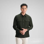 CUTOFF Hudson Double Pocket Workshirt Kemeja Kerja Oxford Polos Pria Panjang