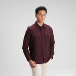 CUTOFF Hudson Double Pocket Workshirt Kemeja Kerja Oxford Polos Pria Panjang