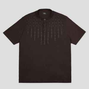 CUTOFF Rashad Kemeja Koko Cotton Rayon Kasual Bordir Basic Polos Pria Lengan Pendek