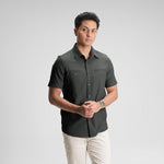 CUTOFF Parker Double Pocket Workshirt Kemeja Kerja Oxford Polos Pria Pendek