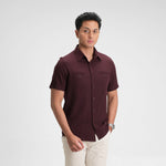 CUTOFF Parker Double Pocket Workshirt Kemeja Kerja Oxford Polos Pria Pendek