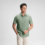 CUTOFF Parker Double Pocket Workshirt Kemeja Kerja Oxford Polos Pria Pendek