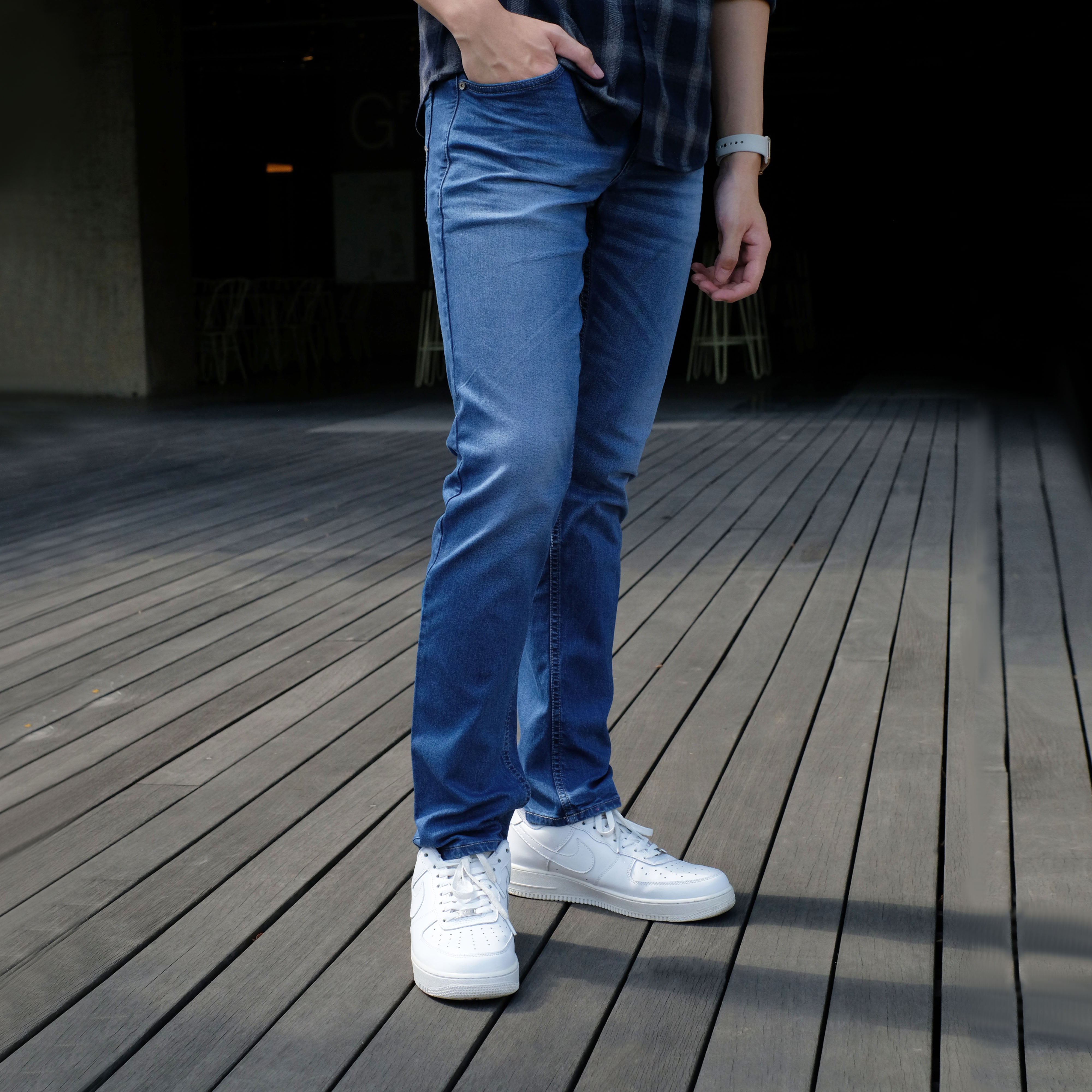 CUTOFF Gordon Celana Jeans Denim Pria Stretch Regular Fit