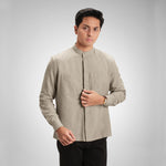 CUTOFF Ghani Rami Collarless Shirt Kemeja Koko Pria Lengan Panjang