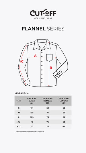 CUTOFF Kemeja Flannel Lengan Panjang Pria Collection 2